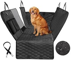 Comparativa entre fundas para asientos de coche para perros: materiales impermeables y lavables
