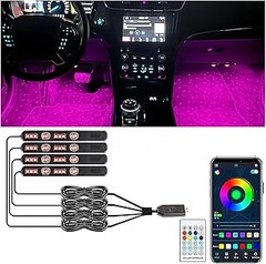 Comparativa de las mejores luces interiores con app para coche en 2023