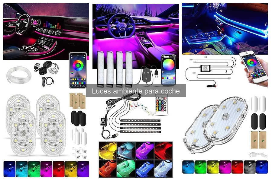 Accesorios Complementarios para Luces Ambiente en Coche