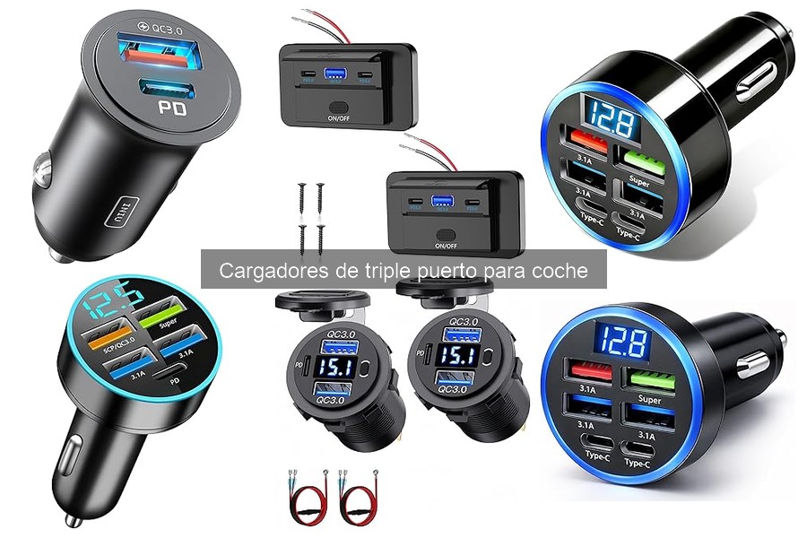 Alternativas a Cargadores de Triple Puerto para Coche