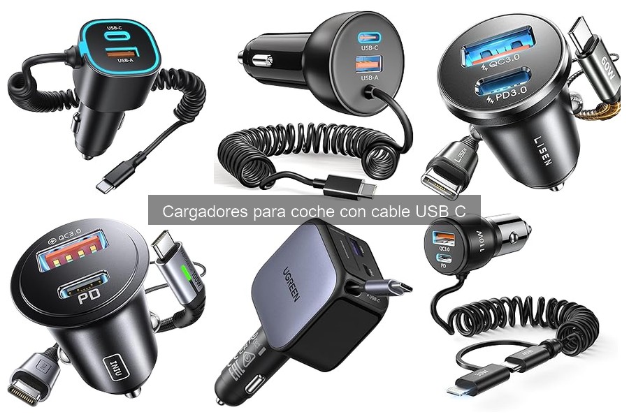 Alternativas a cargadores para coche con cable USB C