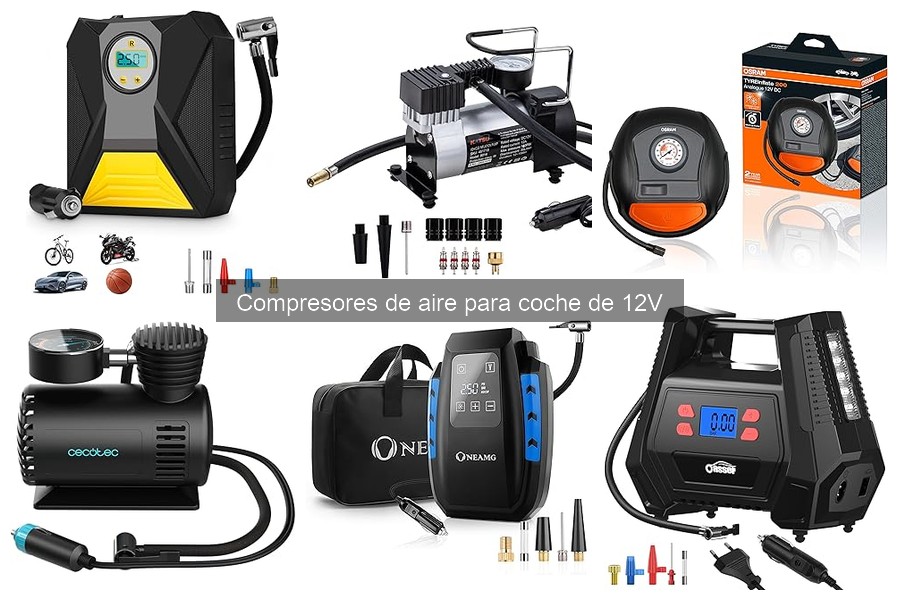 Alternativas a compresores de aire de 12V para inflar neumáticos