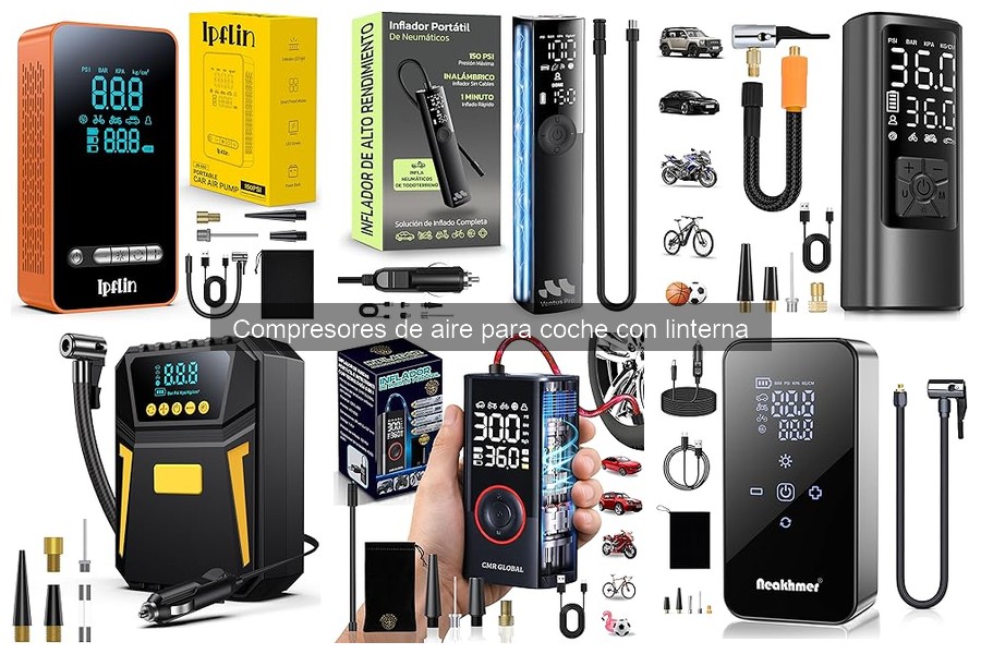 ** Alternativas a compresores de aire para coche con linterna