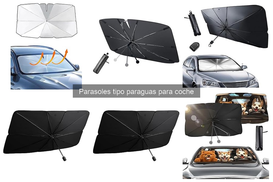 Alternativas a los parasoles tipo paraguas para coche