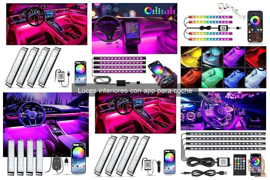 Alternativas a luces interiores con app para coche