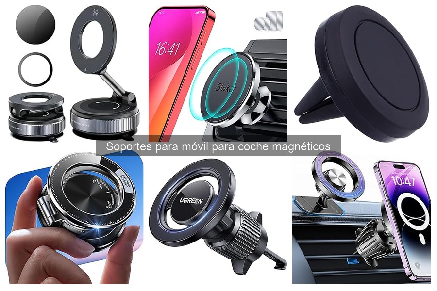 Alternativas a soportes magnéticos para móvil en el coche