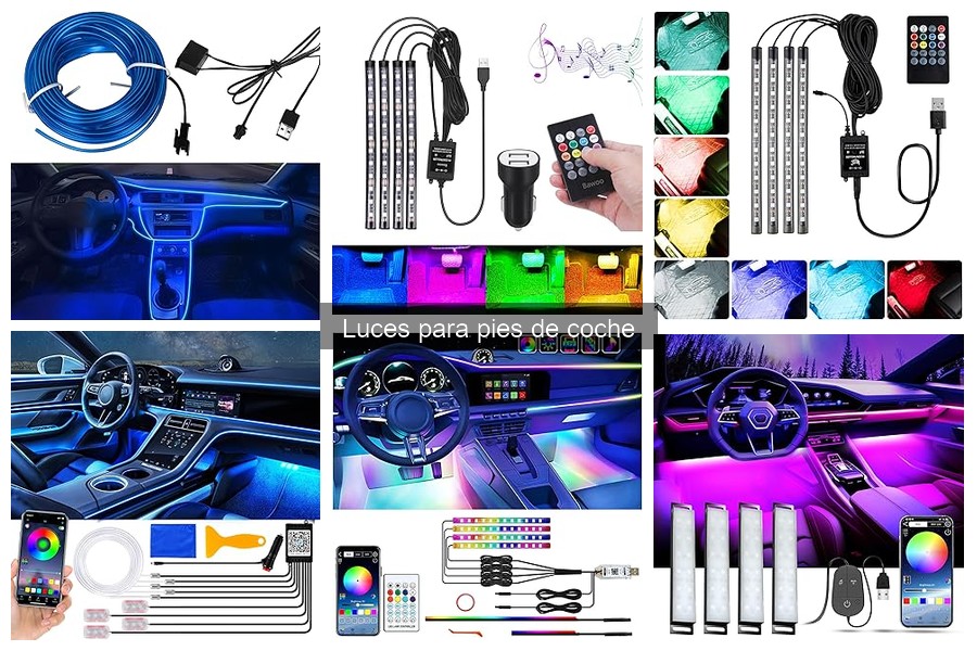 Alternativas creativas a las luces para pies de coche