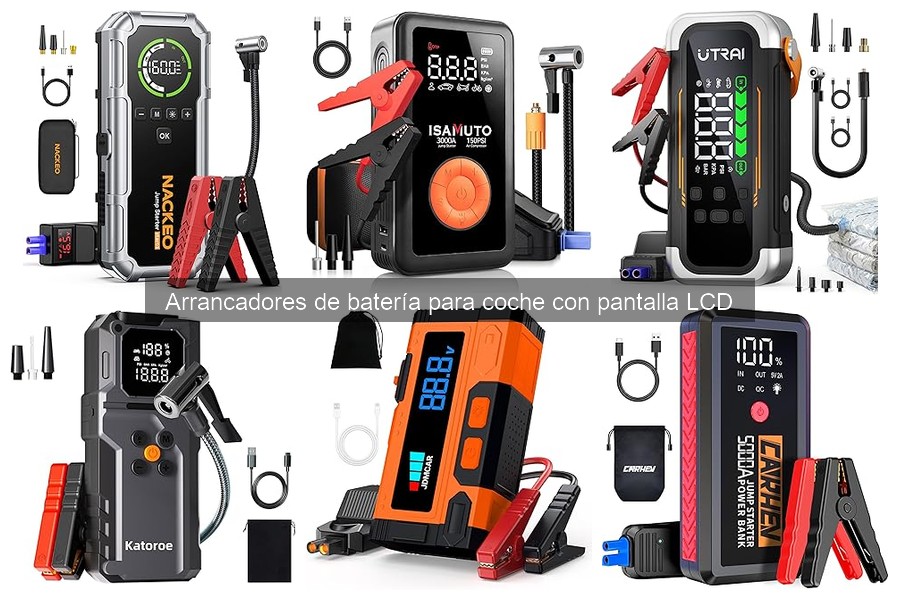 Arrancadores de batería con pantalla LCD: ¿qué datos muestran?