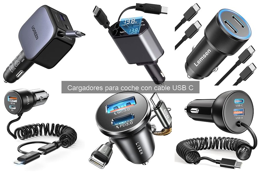 Beneficios de la carga rápida con cargadores USB C para coche