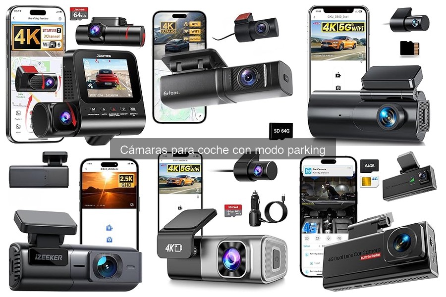 Cámaras para coche con modo parking baratas y eficaces