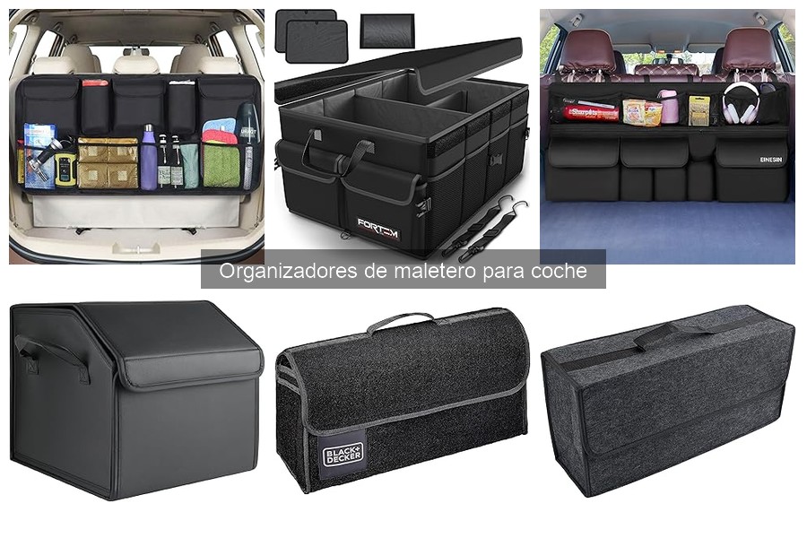 Características clave de organizadores de maletero para familias