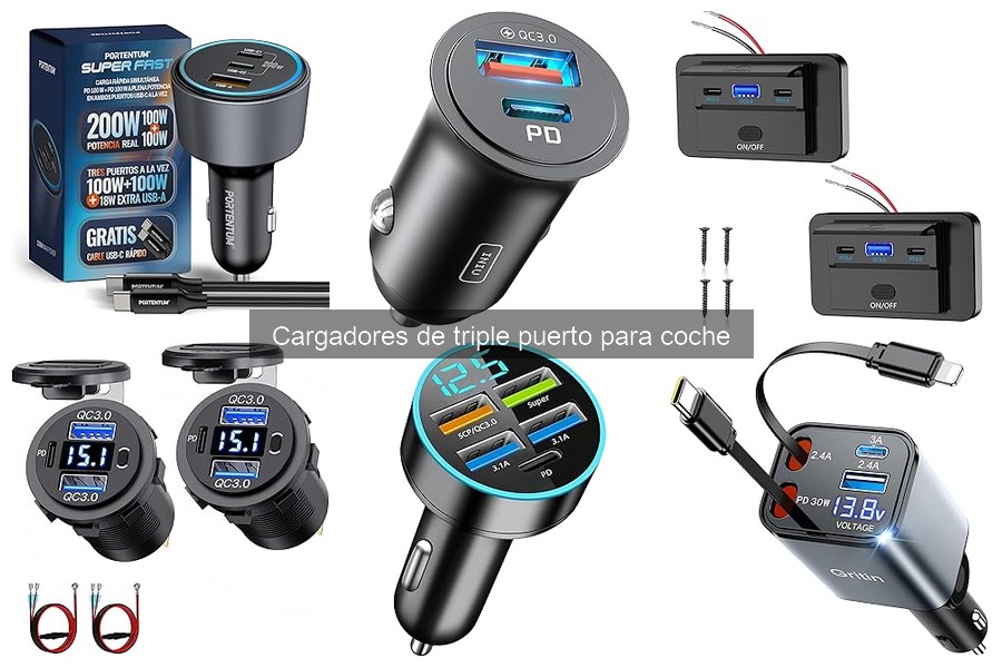 Cargadores de triple puerto para coche: ¿Son seguros?
