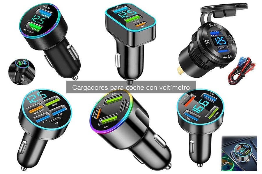 Cargadores para coche: ¿Con voltímetro o sin él?