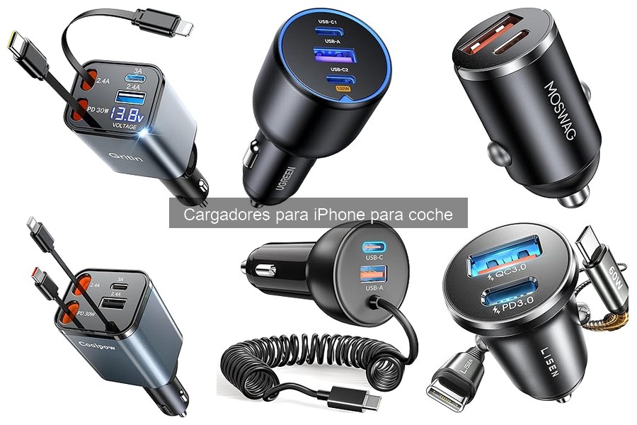 Cargadores para iPhone en coche: características esenciales