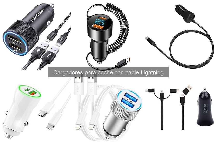 Cómo elegir un cargador para coche con cable Lightning