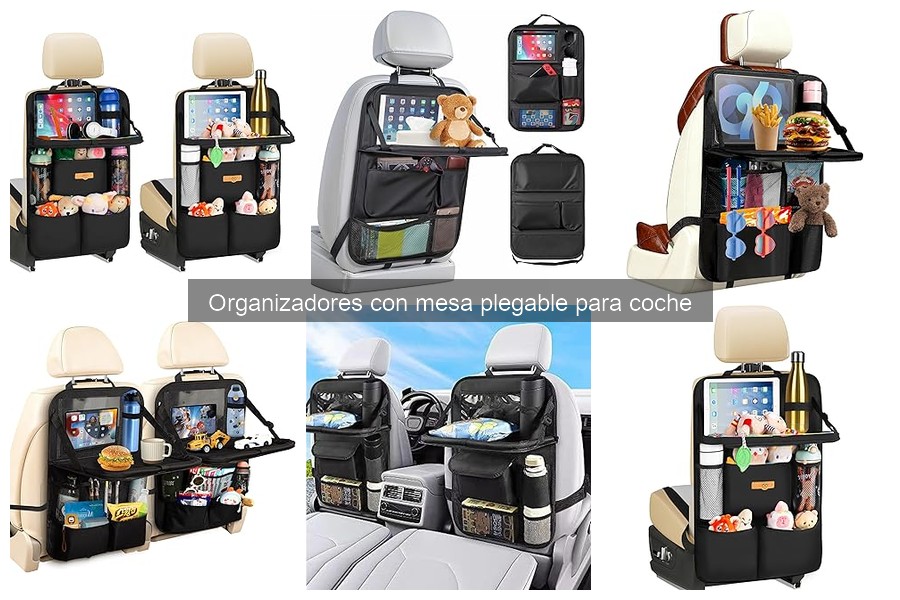 Cómo instalar organizadores con mesa plegable para coche