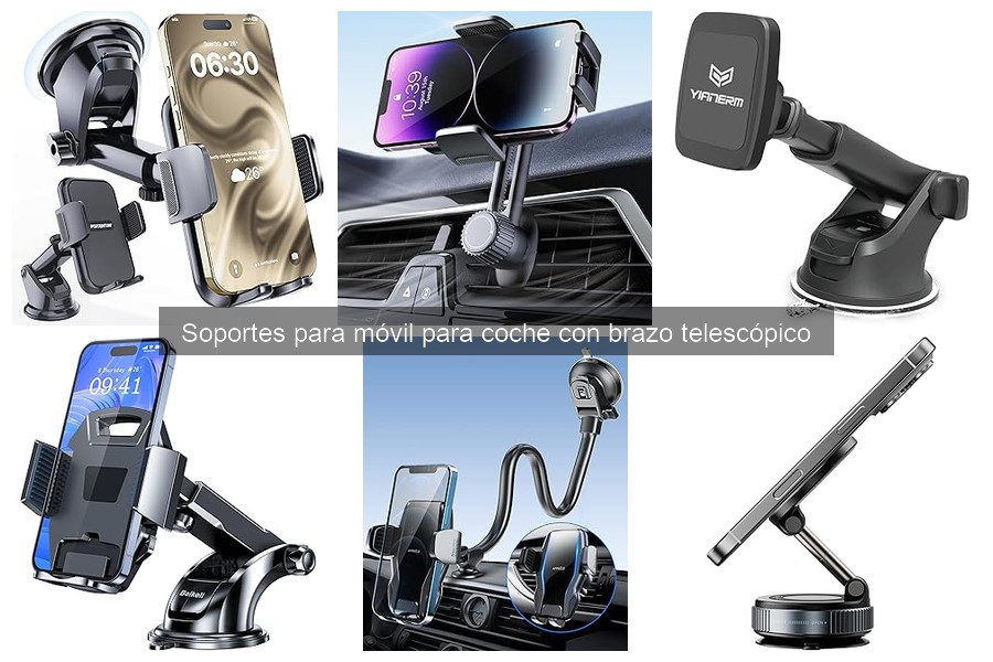 Cómo instalar un soporte para móvil con brazo telescópico en coche