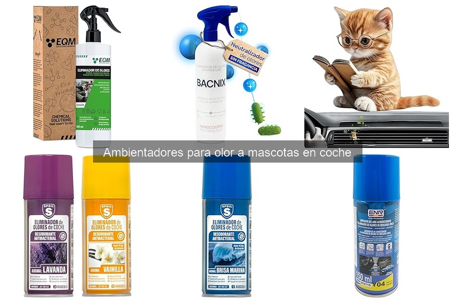 Cómo usar ambientadores para eliminar olores de mascotas en coche