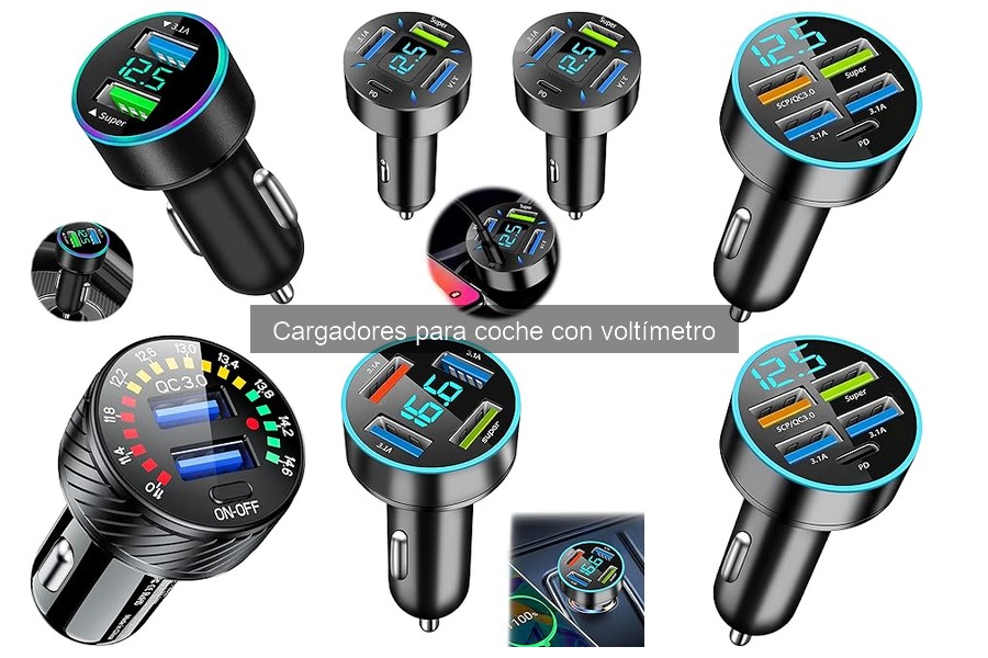 Cómo usar correctamente un cargador para coche con voltímetro