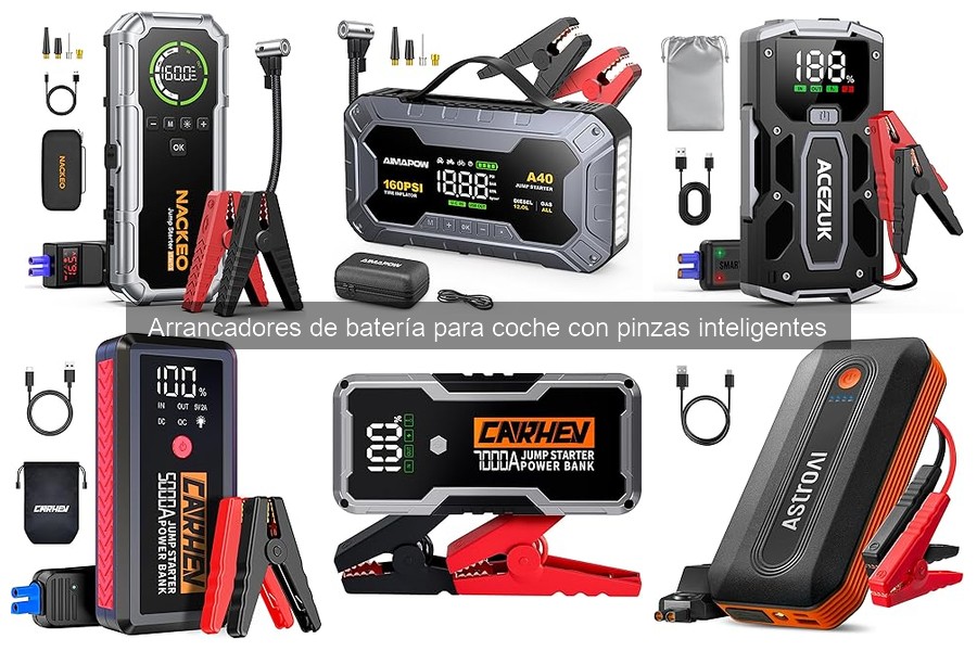 Cómo usar un arrancador de batería con pinzas inteligentes