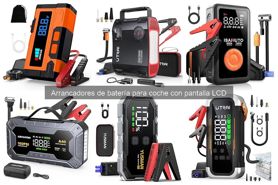 Cómo usar un arrancador de batería para coche con pantalla LCD