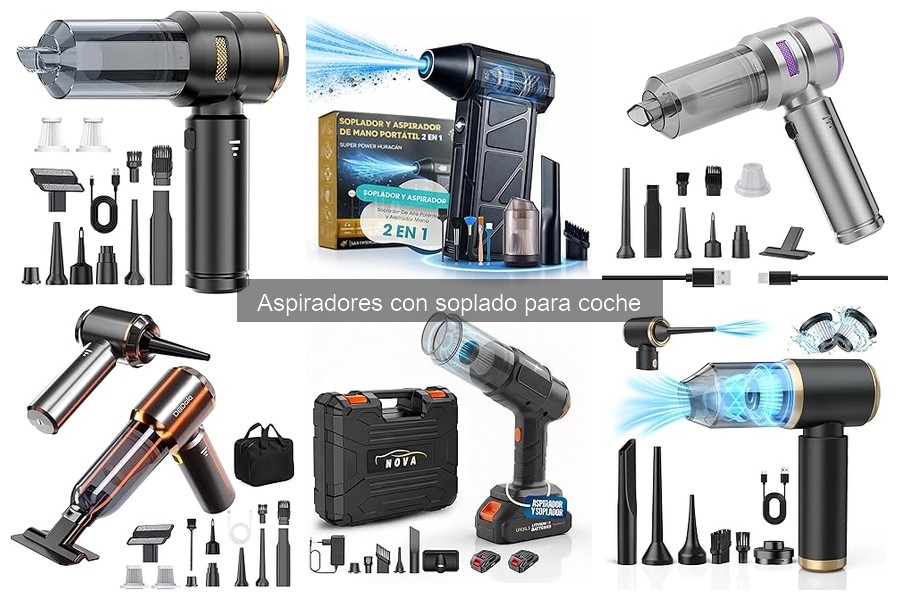 Cómo usar un aspirador con soplado para coche correctamente