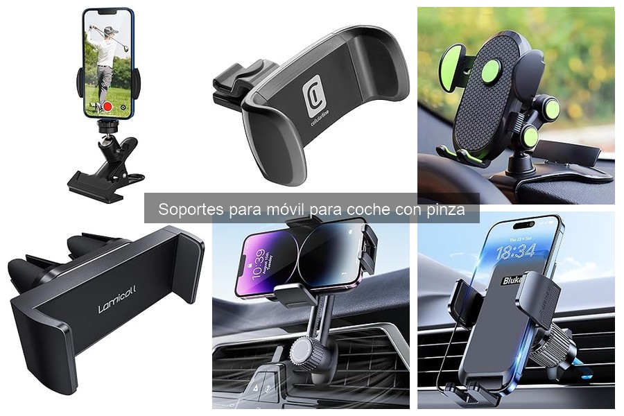 Cómo usar un soporte para móvil con pinza en coche de forma segura