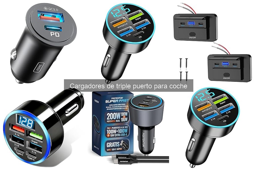 Comparativa: Cargadores de Doble vs Triple Puerto para Coche