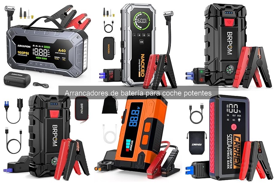 Comparativa de Arrancadores de Batería: BRPOM vs GARRTECH vs TREKURE