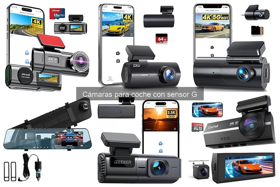Comparativa de cámaras para coche: con y sin sensor G