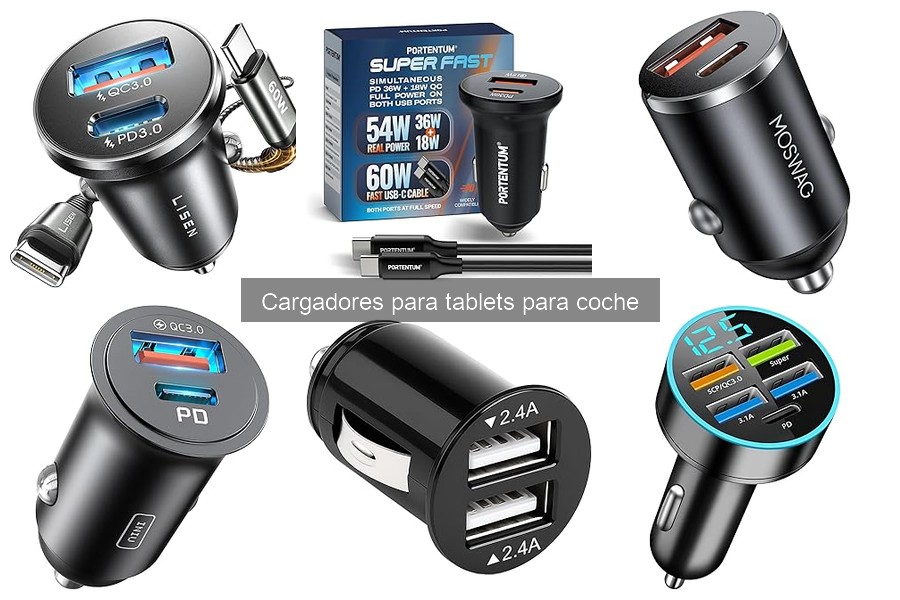 Comparativa de Cargadores para Tablets de Coche