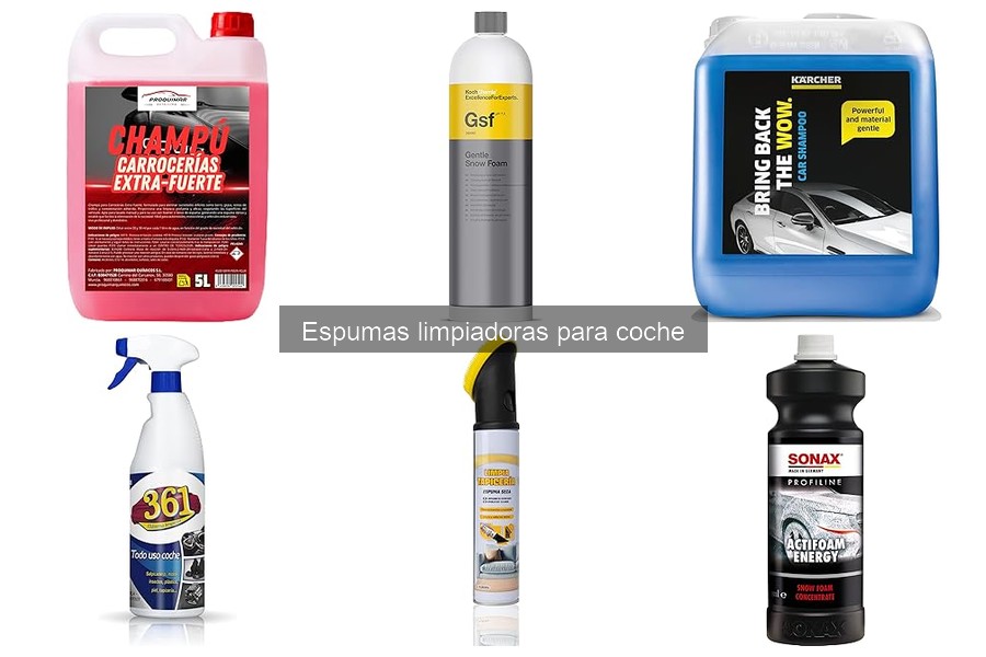 Comparativa de Espumas Limpiadoras para Coche: Mejores Marcas