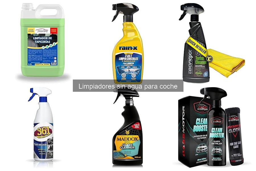 Comparativa de Limpiadores Sin Agua para Coche: Mejores Marcas