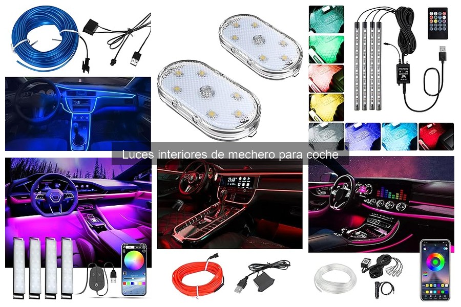 Comparativa de luces interiores de mechero para coche