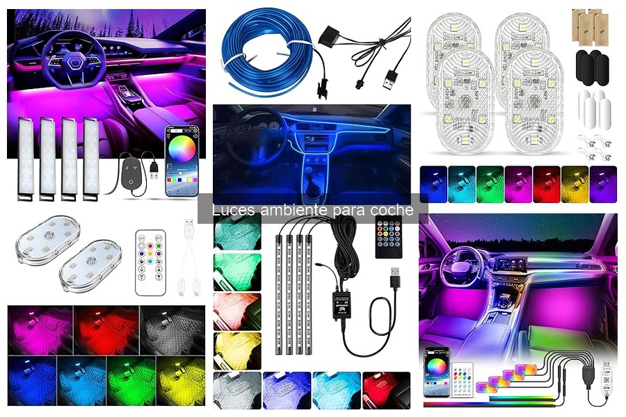Comparativa de Luces LED y Fibra Óptica para Coches