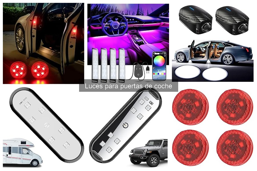 Comparativa de Luces LED y Láser para Puertas de Coche