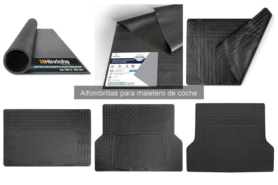 Comparativa de materiales en alfombrillas para maletero de coche