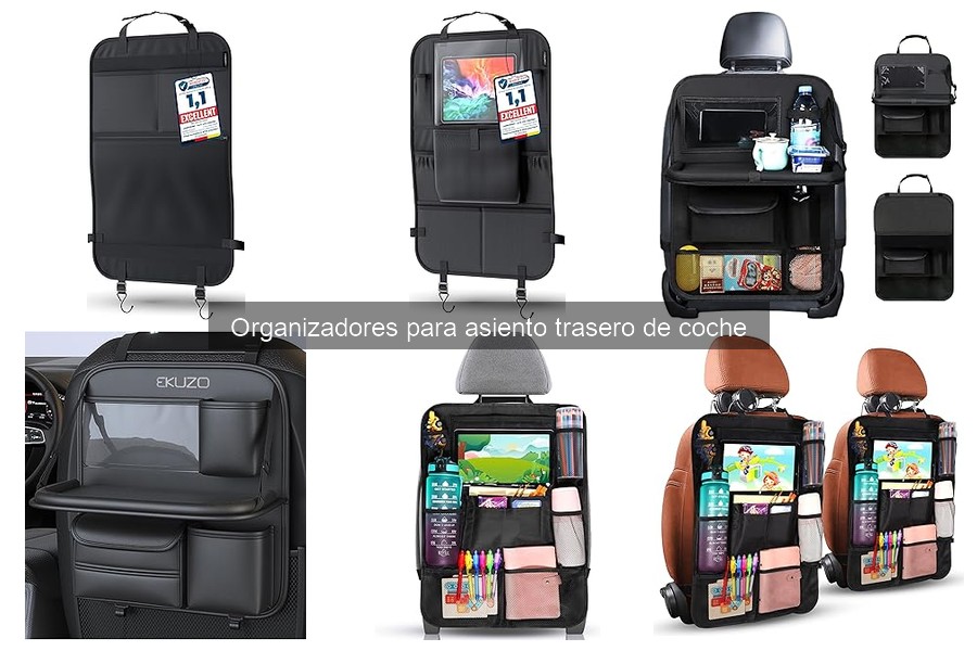 Comparativa de materiales en organizadores para asiento trasero