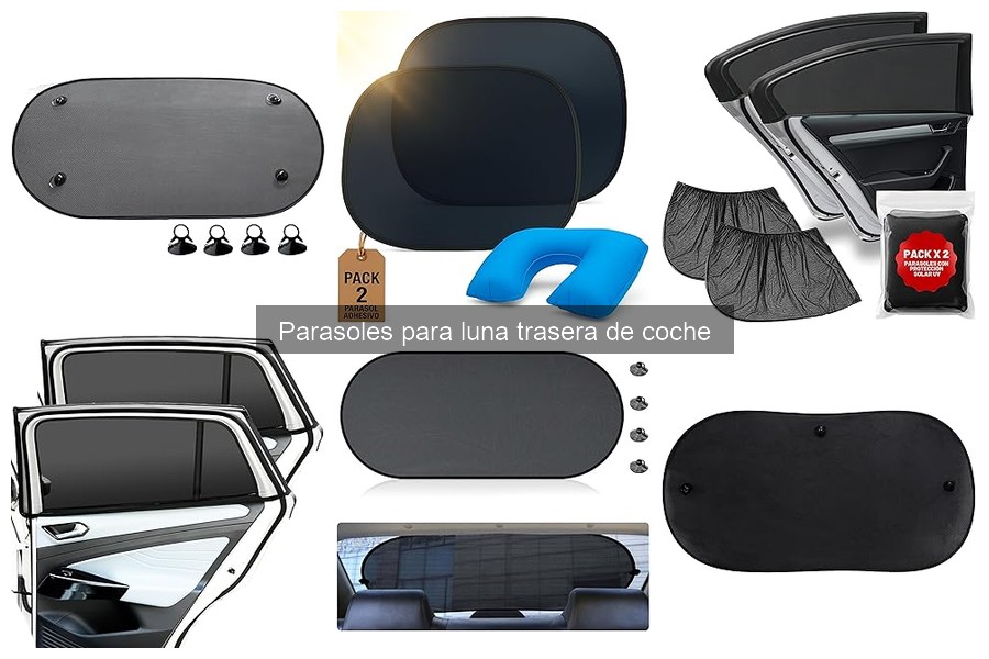 Comparativa de materiales en parasoles para luna trasera