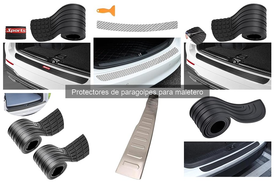 Comparativa de materiales en protectores de paragolpes para maletero