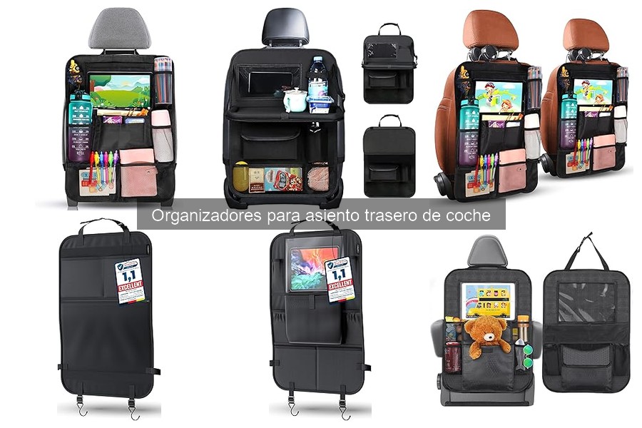Comparativa de organizadores para asiento trasero de coche
