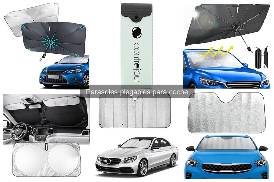 Comparativa de parasoles plegables y rigidones para coche