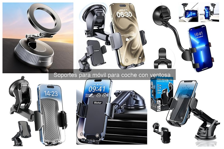 Comparativa de Soportes para Móvil con Ventosa para Coche