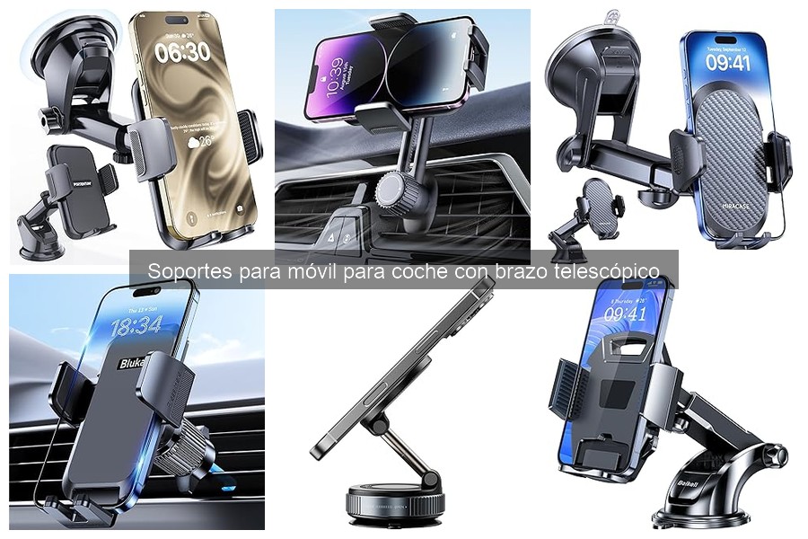 Comparativa: Soportes para móvil con brazo telescópico vs. fijos