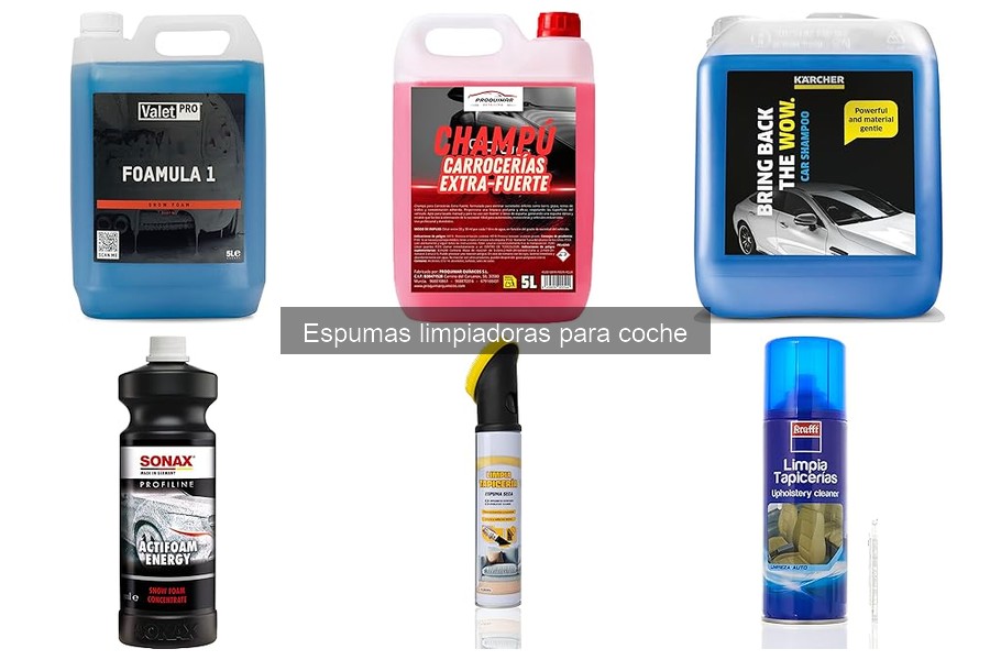 ¿Cuánto cuesta una buena espuma limpiadora para coche?