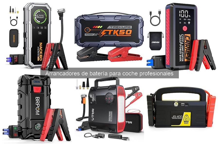 ¿Cuánto dura la batería de un arrancador de coche profesional?