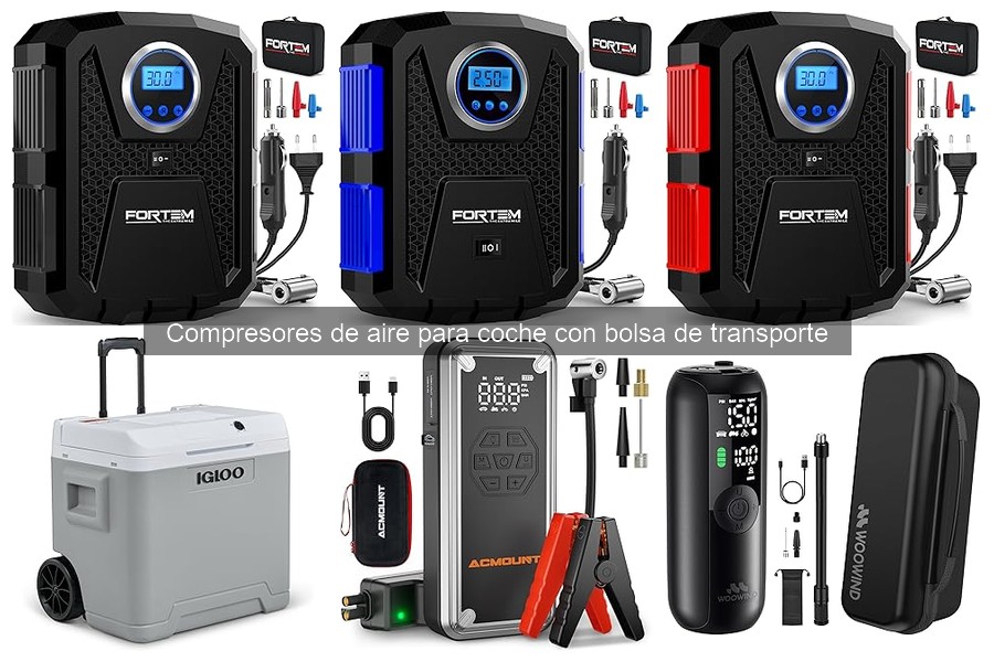Dónde comprar compresores de aire para coche con bolsa de transporte
