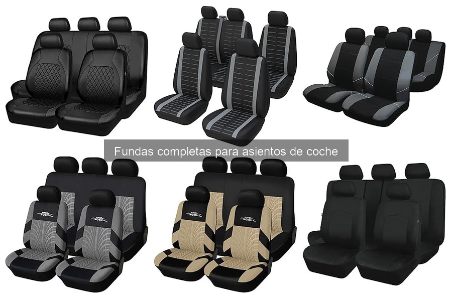 Dónde comprar fundas completas para asientos de coche