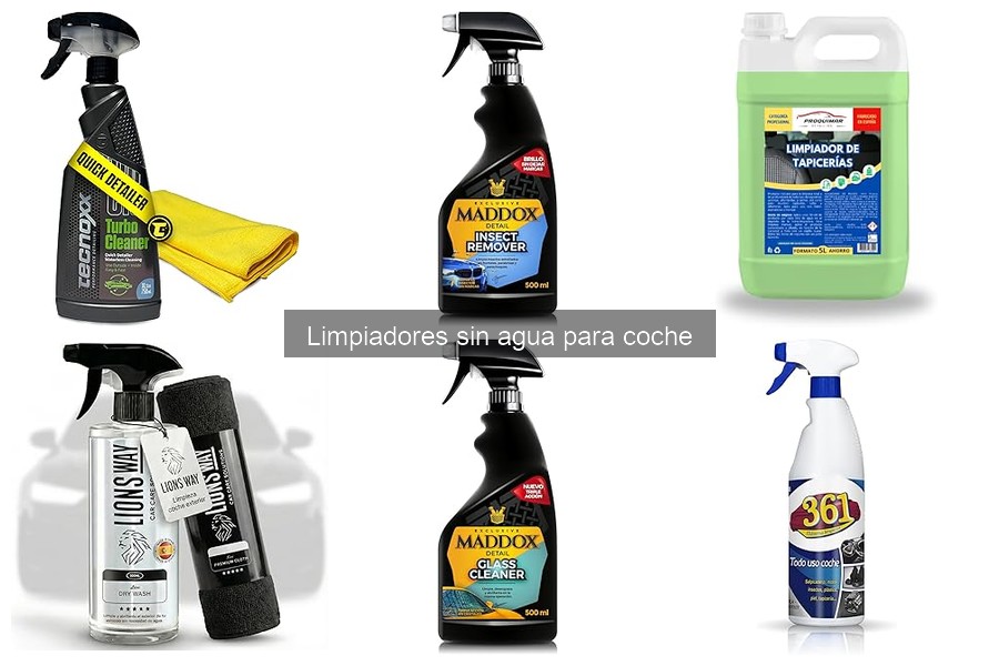 Dónde comprar limpiadores sin agua para coche con ofertas