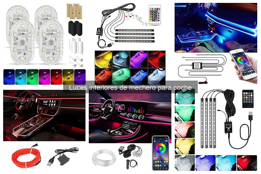 Dónde comprar luces interiores de mechero para coche